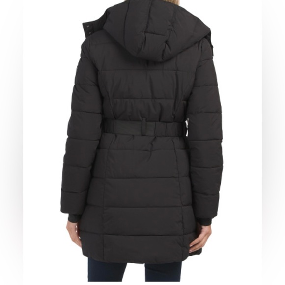 ❤️ NWT NAUTICA BELTED PUFFER COAT NAVY BLUE SIZE MEDIUM - Picture 6 of 6